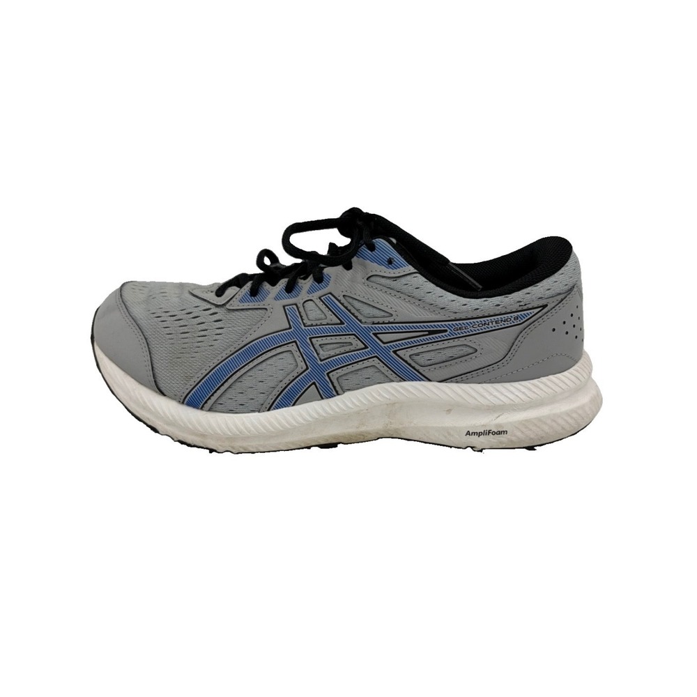 Asics Gel Contend 8 Running Walking Shoes Grey Blue Men 9.5 Extra Wide Amplifoam